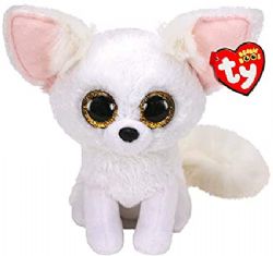 PELUCHE TY BEANIE BOOS - PHOENIX FOX TERRIER BLANC À GROS YEUX